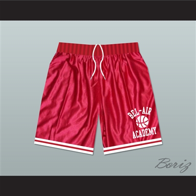 Fresh Prince Bel-Air Academy Basketball Shorts Red