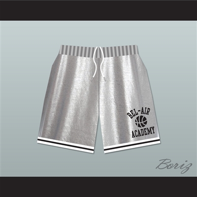 Bel-Air Academy Silver Basketball Shorts