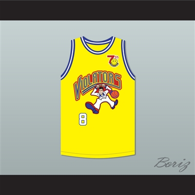 Bill Bellamy 8 Violators Basketball Jersey 7th Annual Rock N' Jock B-Ball Jam 1997