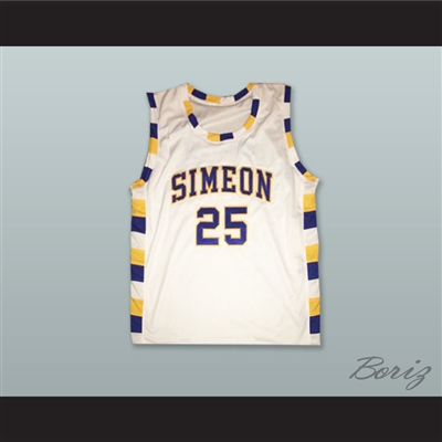 Ben Wilson 25 Simeon Career Academy Wolverines White Basketball Jersey