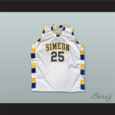 Ben Wilson 25 Simeon Career Academy Wolverines White Basketball Jersey 2