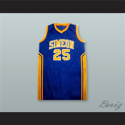 Ben Wilson 25 Simeon High School Basketball Jersey NEW Stitch Sewn