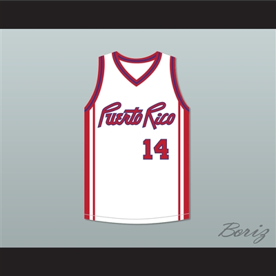 Benny Dalmau 14 Puerto Rico Basketball Jersey Basquiat