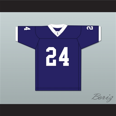 Benny Robinson 24 Saints High School Navy Blue Football Jersey The Last Whistle