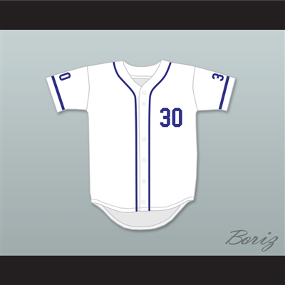 Mike Vitar Benny 'The Jet' Rodriguez 30 White Baseball Jersey The Sandlot