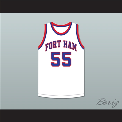 Bernard King 55 Fort Hamilton High School Tigers White Basketball Jersey 2