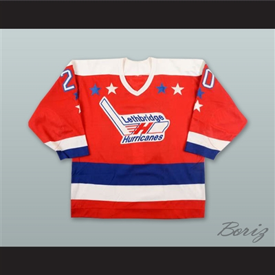 Bertsch 20 Lethbridge Hurricanes Red Hockey Jersey