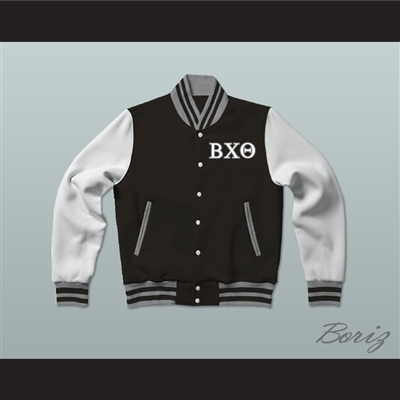 Beta Chi Theta Fraternity Varsity Letterman Jacket-Style Sweatshirt