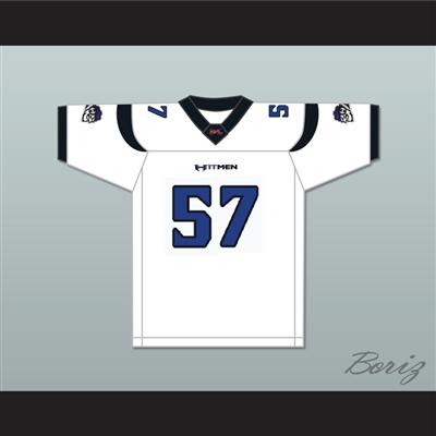 Ron 'Big Merck' Merkerson 57 New York-New Jersey Hitmen Away Football Jersey