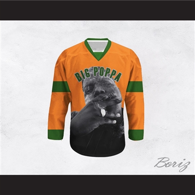 Big Poppa B.I.G. 21 Orange Hockey Jersey