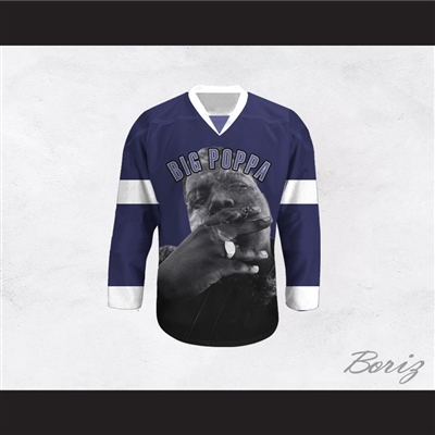 Big Poppa B.I.G. 21 Blue Hockey Jersey
