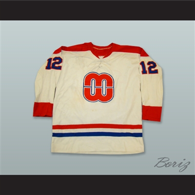 Bill Buckley 12 Macon Whoopees White Hockey Jersey