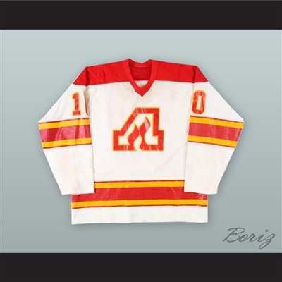 Bill Clement 10 Atlanta Flames White Hockey Jersey