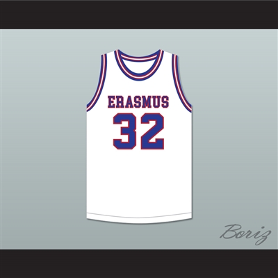 Billy Cunningham 32 Erasmus Hall High School White Basketball Jersey