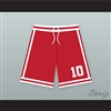 Michael Bivins 10 New Edition Red Basketball Shorts