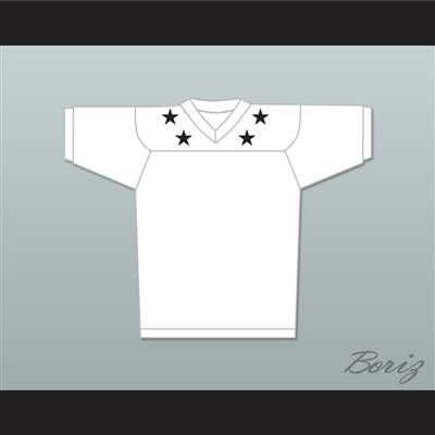 Black Stars White Football Jersey