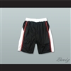 Black White and Red Basketball Shorts