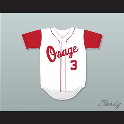 Blake Treinen 3 Osage City High School Indians White Baseball Jersey 1