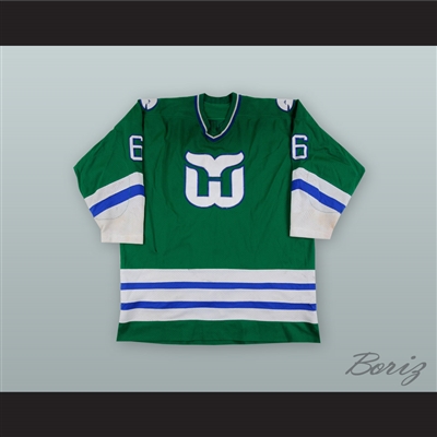 Blake Wesley 6 Hartford Whalers Green Hockey Jersey