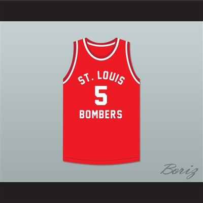 Bob Doll 5 St. Louis Bombers Red Basketball Jersey