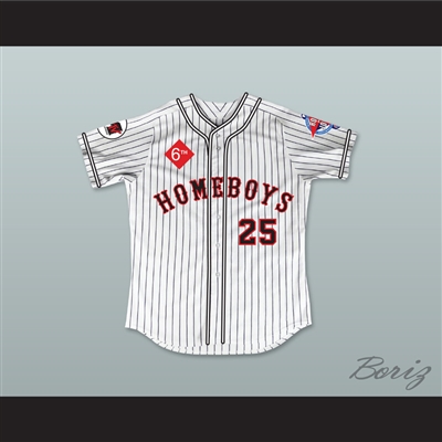 Bobby Bonilla 25 Homeboys Pinstriped Baseball Jersey 6th Annual Rock N' Jock Softball Challenge 1995