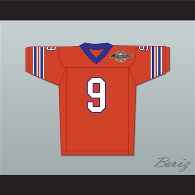 Bobby Boucher 9 Mud Dogs Home Football Jersey with Bourbon Bowl Patch