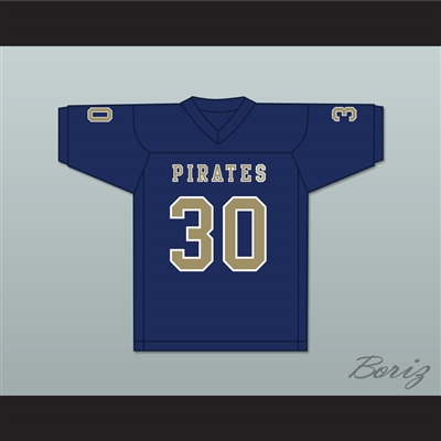 Bobby Bruce 30 Independence Community College Pirates Dark Blue Football Jersey