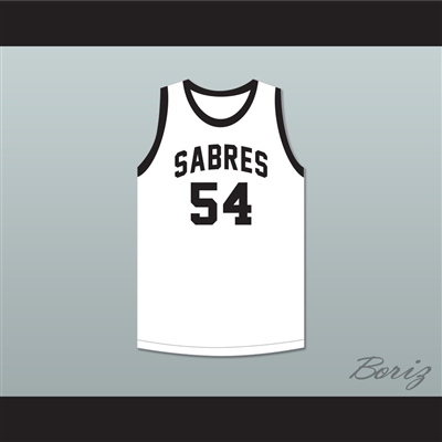 Bobby Jones 54 South Mecklenburg High School Sabres White Basketball Jersey