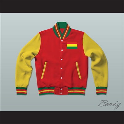 Bolivia Varsity Letterman Jacket-Style Sweatshirt