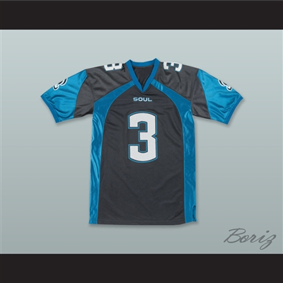 Bon Jovi 3 Philadelphia Soul Dark Gray Football Jersey