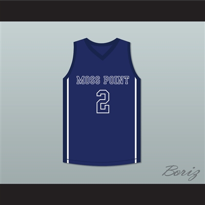 Devin Booker 2 Moss Point High School Blue Basketball Jersey 2