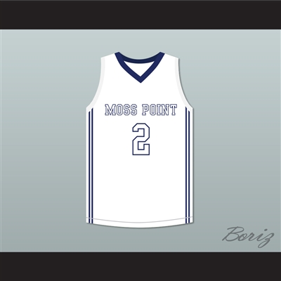 Devin Booker 2 Moss Point High School White Basketball Jersey 2