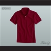 Men's Solid Color Bordeaux Polo Shirt