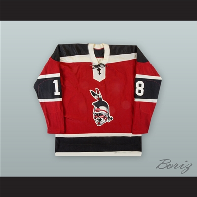 Boston Braves Red Hockey Jersey