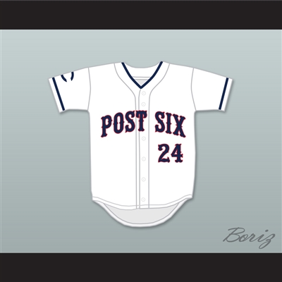 Brandon Nimmo 24 Cheyenne Post Six White Baseball Jersey 2