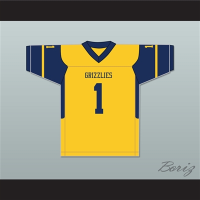 Breece Hall 1 Wichita Northwest High School Grizzlies Yellow Gold Football Jersey 1