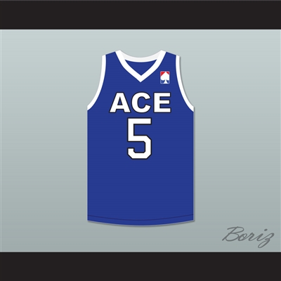 Breezy 5 ACE Family Charity Blue Basketball Jersey
