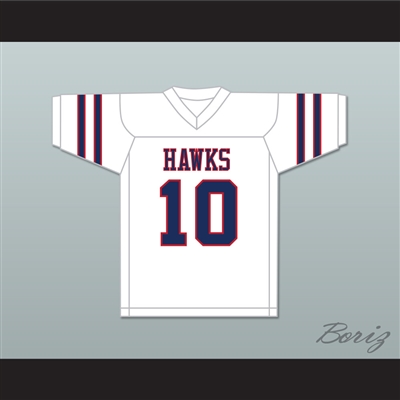 Brett Favre 10 Hancock North Central High School Hawks White Football Jersey 2