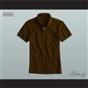 Men's Solid Color Bronze Polo Shirt
