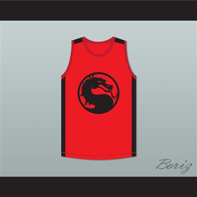 Bruce Leroy Green 85 The Last Dragon Red Mortal Kombat Jersey