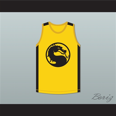 Bruce Leroy Green 85 The Last Dragon Yellow Mortal Kombat Jersey