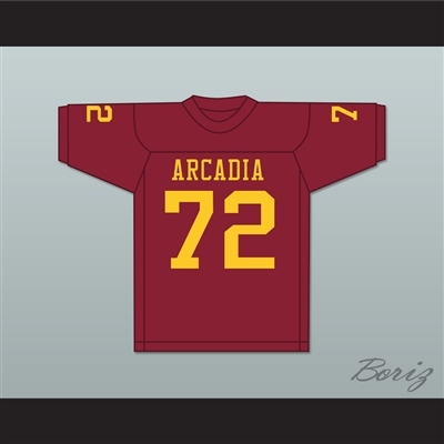 Bruce Matthews 72 Arcadia High School Apaches Maroon Football Jersey 2