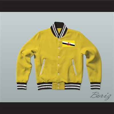 Brunei Varsity Letterman Jacket-Style Sweatshirt