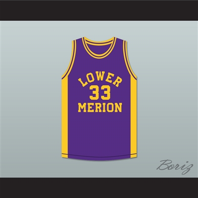 Kobe Bryant 33 Lower Merion High School Aces Purple Basketball Jersey 4