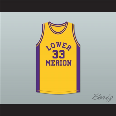 Kobe Bryant 33 Lower Merion High School Aces Yellow Basketball Jersey 4