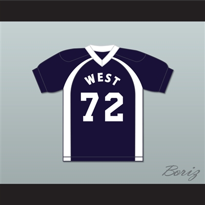 East/West College Bowl Ozamataz Buckshank 72 West Football Jersey Key & Peele
