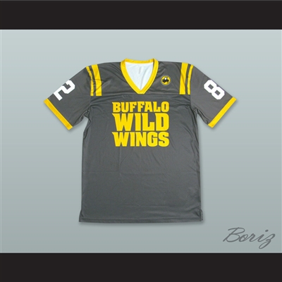 Buffalo Wild Wings 82 Gray Football Jersey