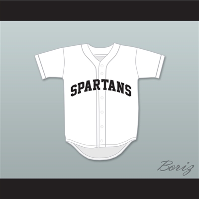 Madison Bumgarner 5 South Caldwell High School Spartans White Baseball Jersey 1