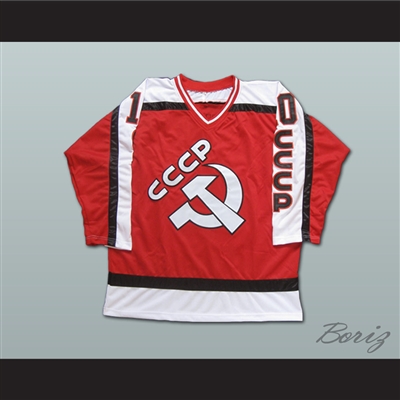 Pavel Bure 10 Russian CCCP Replica Hockey Jersey