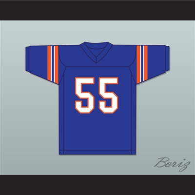 Burke 55 John Hughes High School Wasps Blue Football Jersey Not Another Teen Movie
